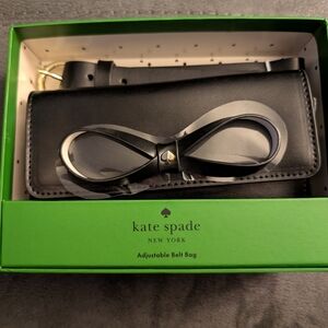 Kate Spade Black Belt with Bow Detail